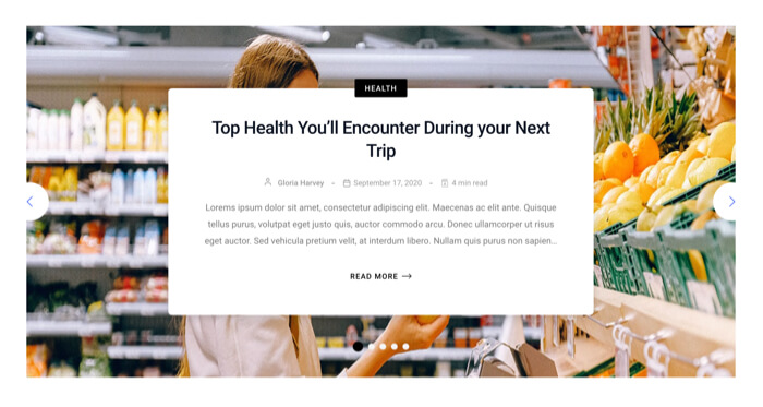 Post Slider #1-Style 1