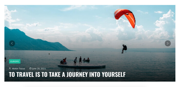 Travel Post Slider #1-Style 1