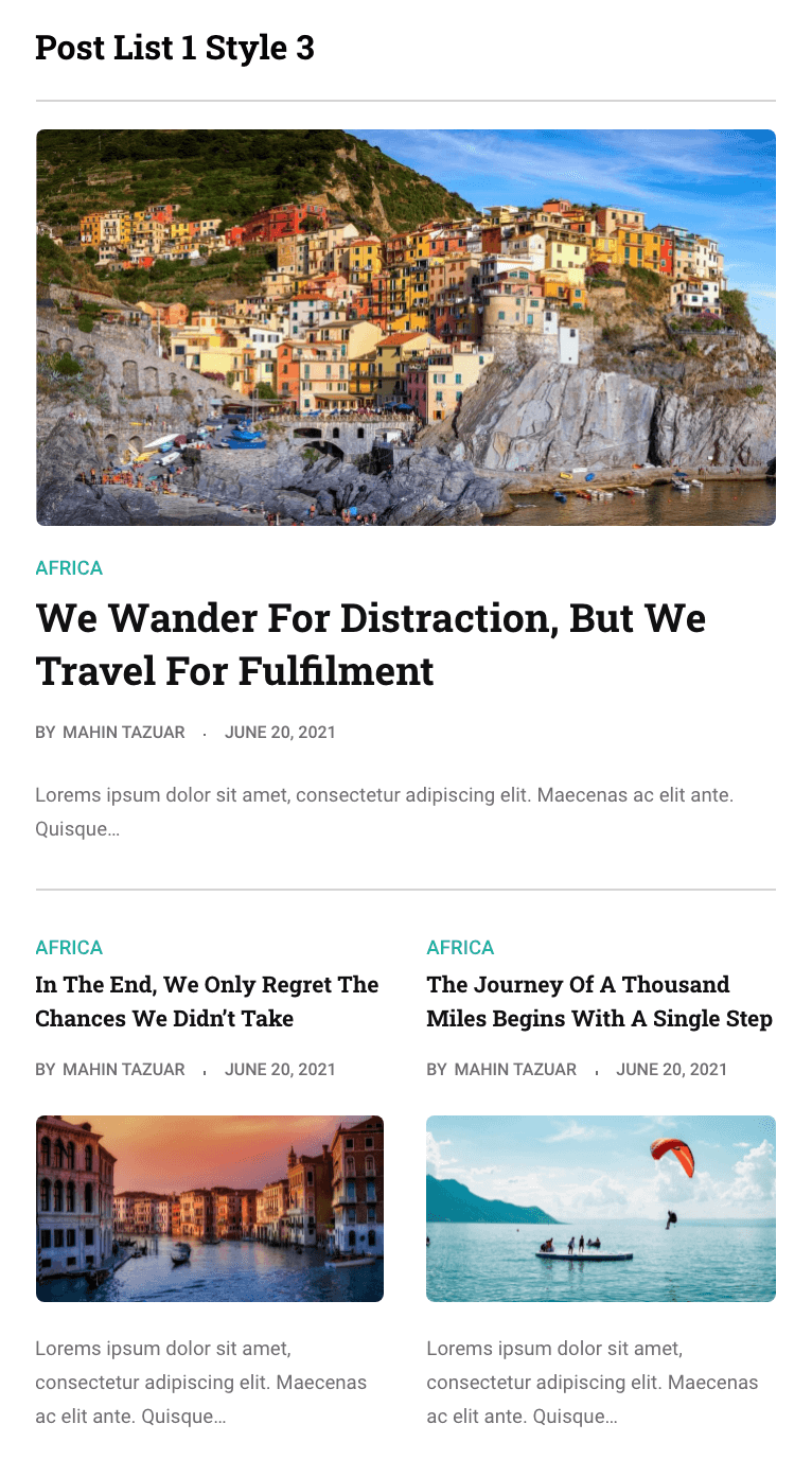 Post List #1-Style 3