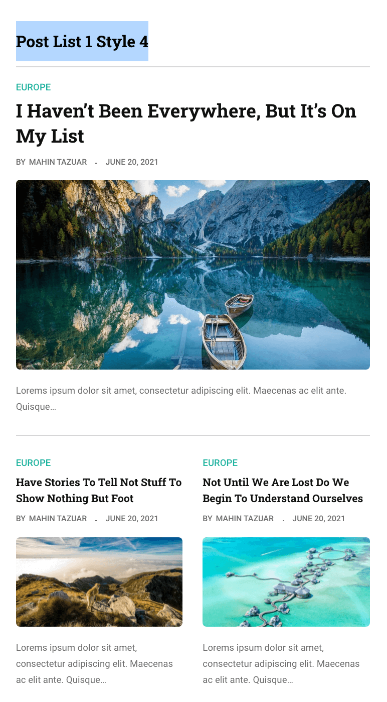 Post List #1-Style 4