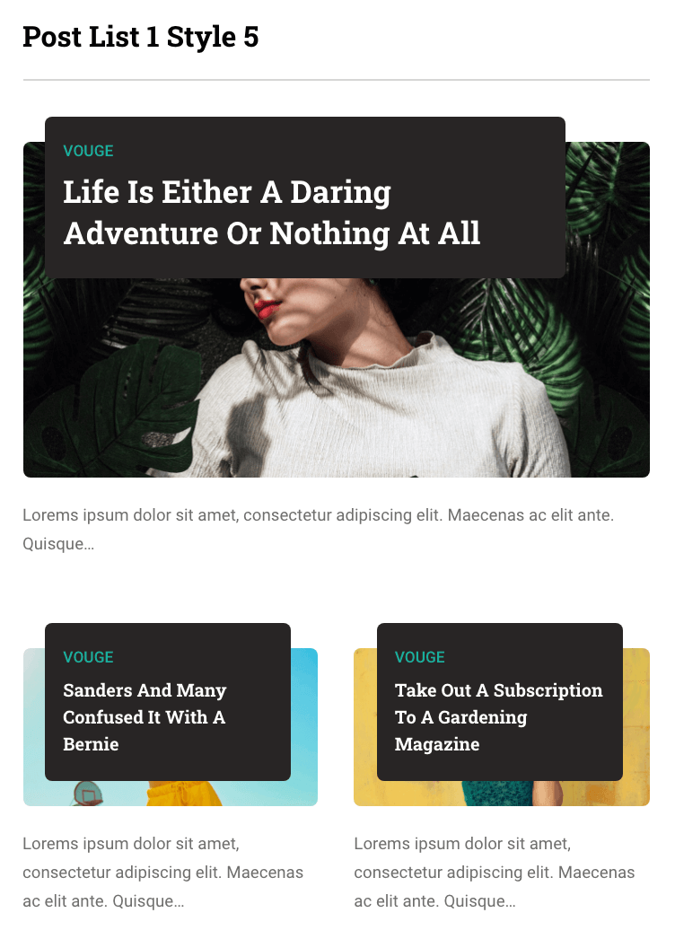 Post List #1-Style 5