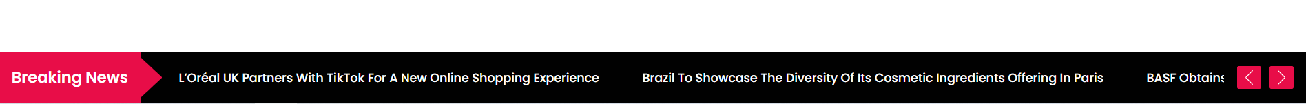 News Ticker #Style 1