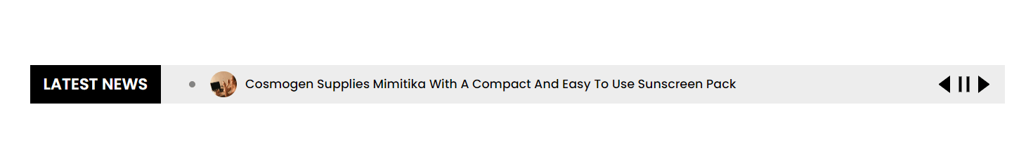 News Ticker #Style 10