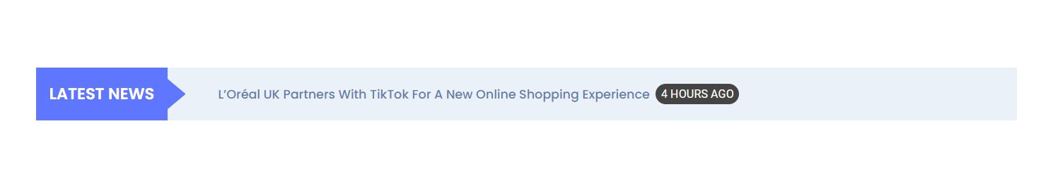 News Ticker #Style 9