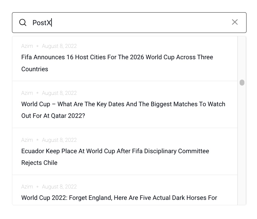 Search   PostX #style 1