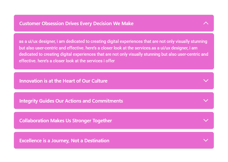 Accordion Block #Style 8