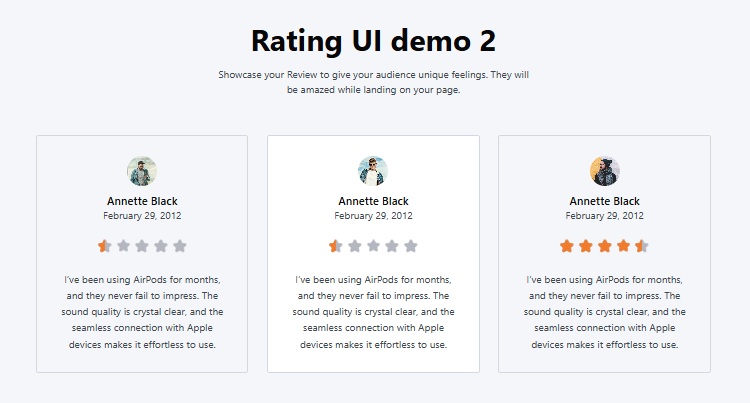 Star Rating Premade #2