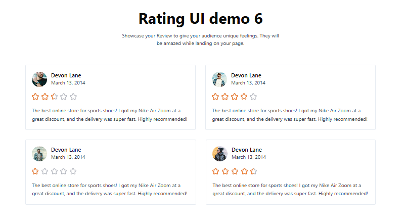 Star Rating Premade #6