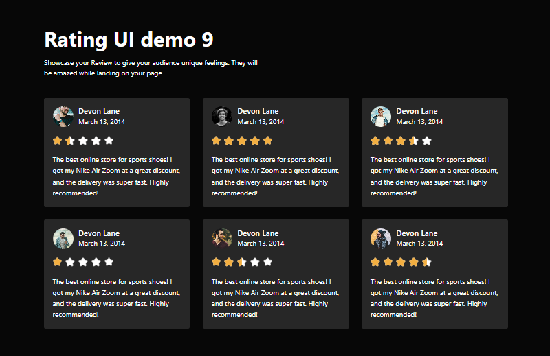 Star Rating Premade #9